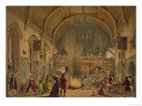 Buy Banquet in the Baronial Hall, Penshurst Place, Kent, from "Architecture in the Middle Ages," 1838 at AllPosters.com