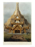 Buy The Gold Temple of the Principal Idol Guadma at Rangoon Plate 7 from "Rangoon Views" at AllPosters.com