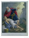 Buy Abraham Offering up His Son Isaac, from a Bible Printed by Edward Gover, 1870s at AllPosters.com