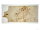 Buy Miniature Nautical Map of the Central Mediterranean, 1560 at AllPosters.com