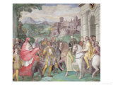 Buy Charles V with Alessandro Farnese at Worms, from the "Sala Dei Fasti Farnese" 1557-66 at AllPosters.com