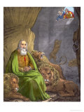 Buy Daniel in the Lions' Den, from a Bible Printed by Edward Gover, 1870s at AllPosters.com