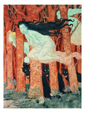 Three Women and Three Wolves (W/C)