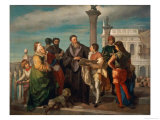 The Meeting Between Titian and Veronese on the Ponte Della Paglia