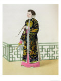 Buy A Lady of Distinction in Her Habit of Ceremony, Plate 60 from "The Costume of China" at AllPosters.com