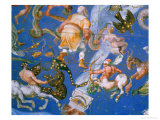 Buy Signs of the Zodiac Including Battling Centaurs, Detail from the Vault of the "Sala Del Mappamondo" at AllPosters.com