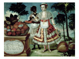 Buy Distinguished Woman with Her Negro Slave, 1783 at AllPosters.com