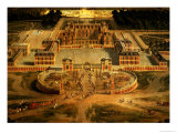 View of the Chateau, Gardens and Park of Versailles from the Avenue De Paris