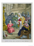 Buy Christ with the Doctors in the Temple, from a Bible Printed by Edward Gover, 1870s at AllPosters.com