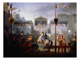 Buy Scene of a Tournament in the Fourteenth Century, 1812 at AllPosters.com