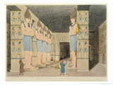 Buy View of the Interior of the Temple at Ybsombul, Nubia, Discovered by Giovanni Belzoni at AllPosters.com