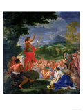 St. John the Baptist Preaching, Painted Before 1695 Giclee Print