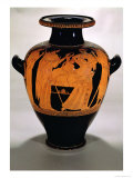 Buy Attic Red-Figure Stamnos Depicting Infant Herakles Killing the Snakes, from Vulci, c. 500-480 BC at AllPosters.com