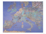 Buy Map of Sixteenth Century Europe, from the Sala Del Mappamondo circa 1574-5 at AllPosters.com