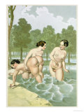 Buy Women Bathing, Published 1835, Reprinted in 1908 at AllPosters.com