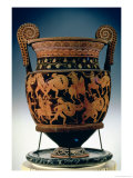 Buy Red-Figure Volute Krater Depicting the Battle of the Greeks and the Amazons, Apulian at AllPosters.com