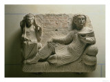 Couple at a Banquet, Tomb Find from Palmyra, Syria, 150 AD