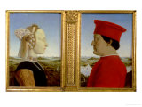 Portraits of Duke Federico Da Montefeltro and Battista Sforza, circa 1465