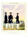 Buy Captain, Flag Officer and Commander (Undress) Plate 9 from "Costume of the Royal Navy and Marines" at AllPosters.com