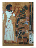 The Fumigation of Osiris, Page from the Book of the Dead of Neb-Qued, Egyptian, New Kingdom