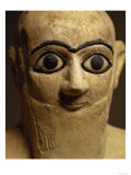 Statuette of the Official or Steward Ebih-Il Worshipping the Goddess Ishtar, Detail of the Head