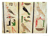 Buy The Sarcophagus of Psamtik I Detail of Hieroglyphics, Late Period at AllPosters.com
