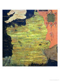 Buy Map of Sixteenth Century France, from the "Sala Delle Carte Geografiche" at AllPosters.com