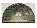 Buy Villa Poggio a Caiano from a Series of Lunettes Depicting Views of the Medici Villas, 1599 at AllPosters.com