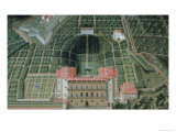 Buy Fort Belvedere and the Pitti Palace from a Series of Lunettes Depicting Views of the Medici Villas at AllPosters.com