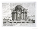 Buy The Statue of Olympian Zeus by Phidias, Plate 5 from "Entwurf Einer Historischen Architektur" at AllPosters.com