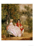 Buy Conversation in a Park, Portrait of the Artist and His Wife, Margaret Burr at AllPosters.com