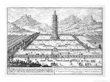 Buy The Porcelain Tower of Nanking, Plate 12 from "Entwurf Einer Historischen Architektur" at AllPosters.com