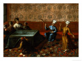 Buy Figures Gathered Round a Kursi with a Musician and a Dancer Performing Before Them at AllPosters.com