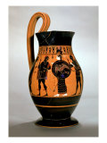 Buy Attic Black-Figure Olpe Depicting Athena Confronting Poseidon, 6th Century BC at AllPosters.com
