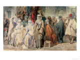 Buy Figures in the Bazaar, Constantinople at AllPosters.com