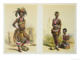 Buy N'Pae a Young Zulu in Gala Dress and Two of King Panda at AllPosters.com