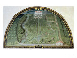 Buy Villa Pratolino from a Series of Lunettes Depicting Views of the Medici Villas, 1599 at AllPosters.com