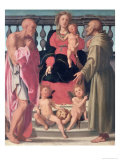 Buy Madonna and Child with Ss. Jerome and Francis at AllPosters.com