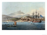 Buy Porto Praya in the Island of St. Jago, Plate 4 from "A Voyage to Cochinchina" at AllPosters.com