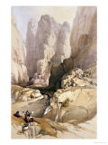Entrance to Petra, March 10th 1839, Plate 98 from Volume III of 