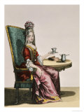 Buy Lady Taking Coffee, Fashion Plate, circa 1695 at AllPosters.com