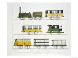 Buy Coaches Employed on the Railway, Plate 7 from "Liverpool and Manchester Railway" at AllPosters.com