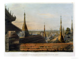 Buy Scene Upon the Eastern Road from Rangoon Looking Towards the South, Plate 13 from "Rangoon Views" at AllPosters.com
