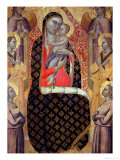 Madonna and Child Enthroned with Six Angels