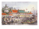 Buy Theatre at Tien-Sing, from "China in a Series of Views" by George Newenham Wright 1843 at AllPosters.com