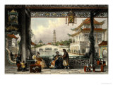 Buy Pavilion and Gardens of a Mandarin Near Peking, from "China in a Series of Views" at AllPosters.com