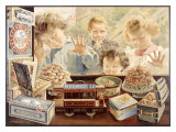 Children Looking Through Bakery Window
