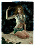 Pin-Up Girl: Exotic Redhead Grotto