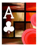 Buy Abstract Red Ace Of Clubs at AllPosters.com
