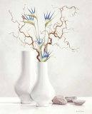 Willow Twigs with Blue Flowers